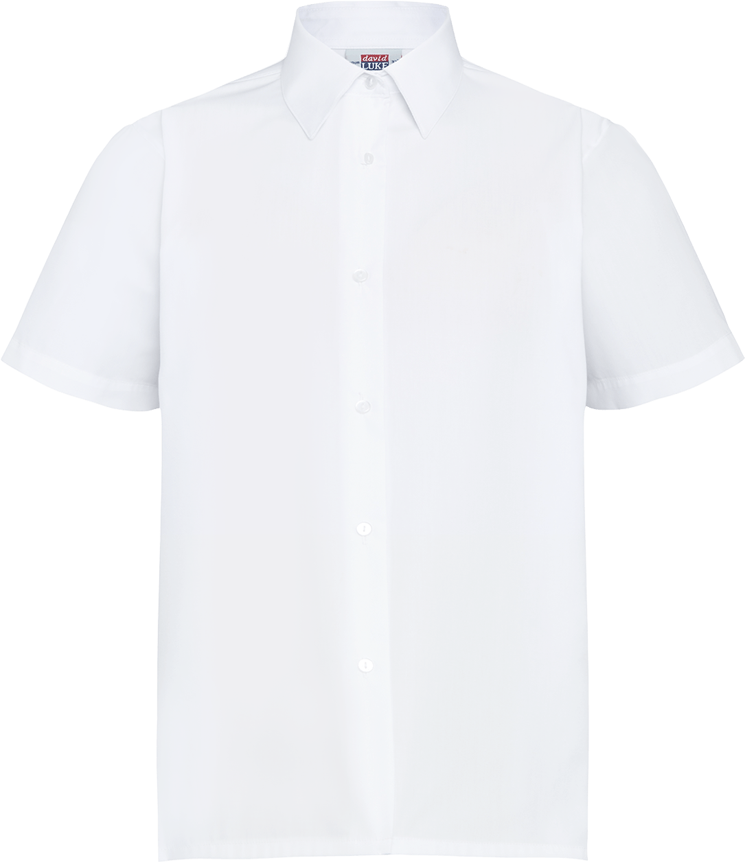 White Short Sleeve Dress Shirt PNG