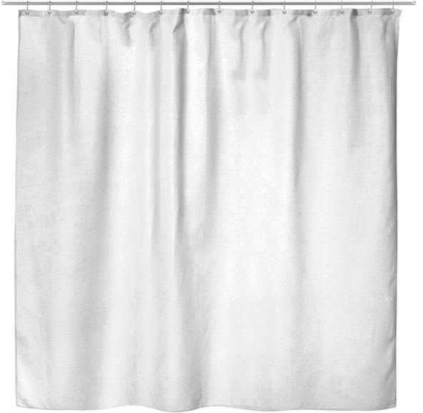 White Shower Curtain Hanging PNG