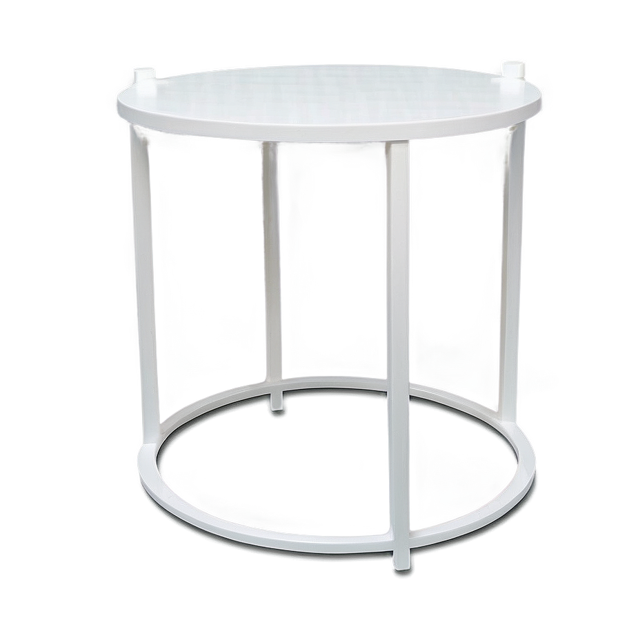 White Side Table Png Llf PNG