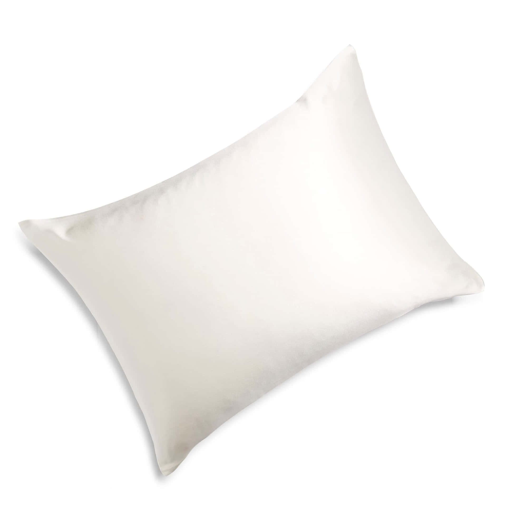 White Silk Background And Pillow