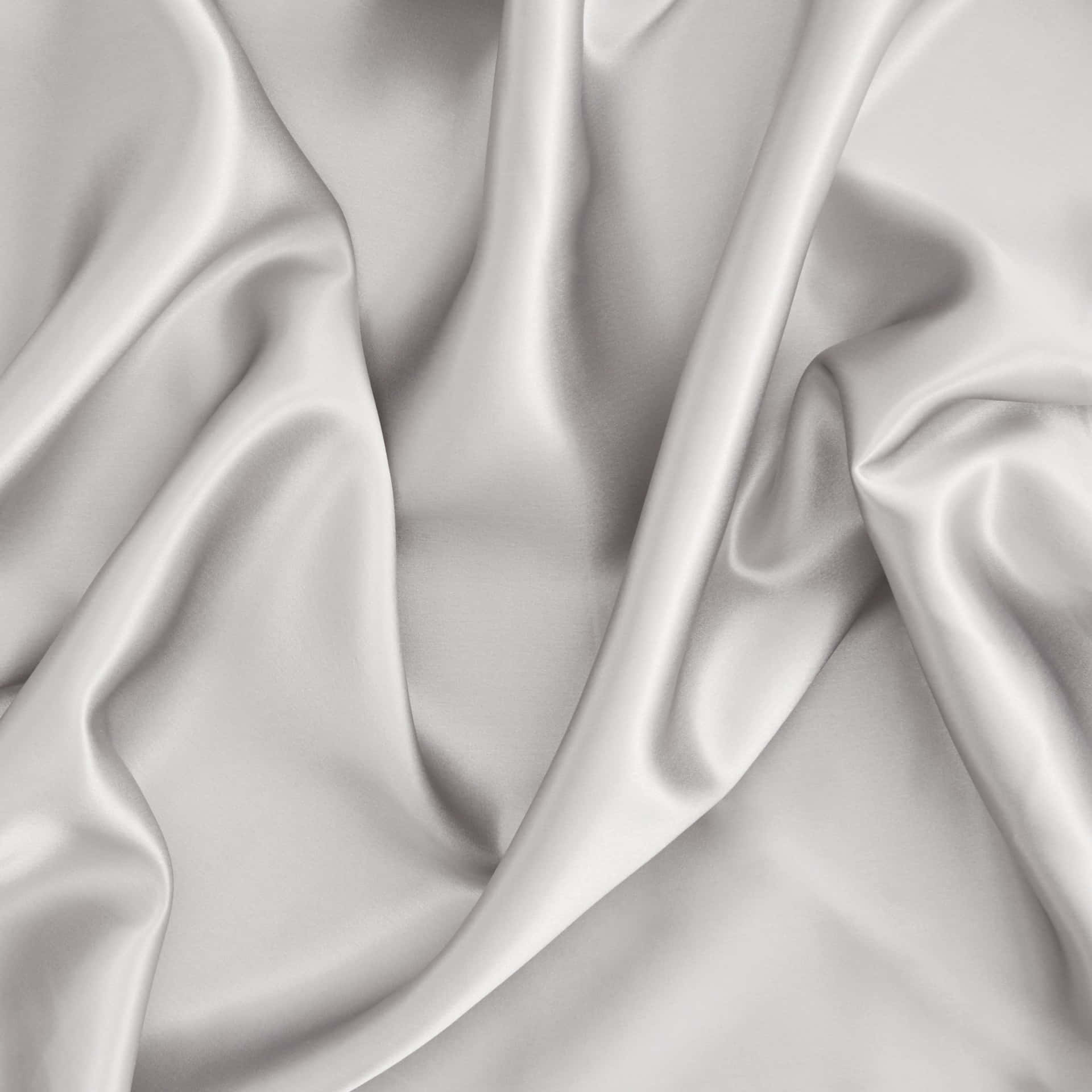 A Close Up Of A White Silk Fabric
