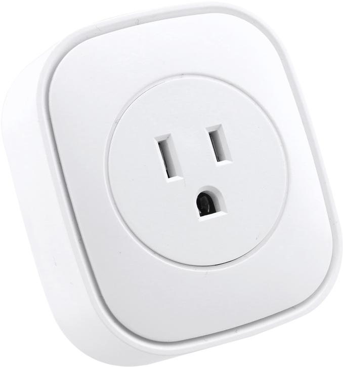 White Single Electrical Outlet PNG