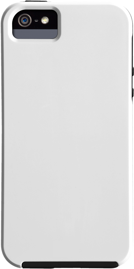 White Smartphone Casewith Camera Cutout SVG