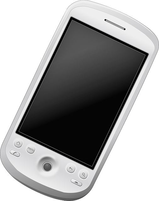 White Smartphone Classic Design PNG