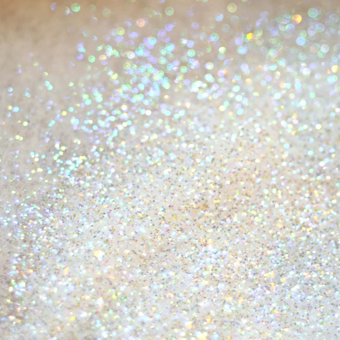 Iridescent Glitter White Sparkle Background
