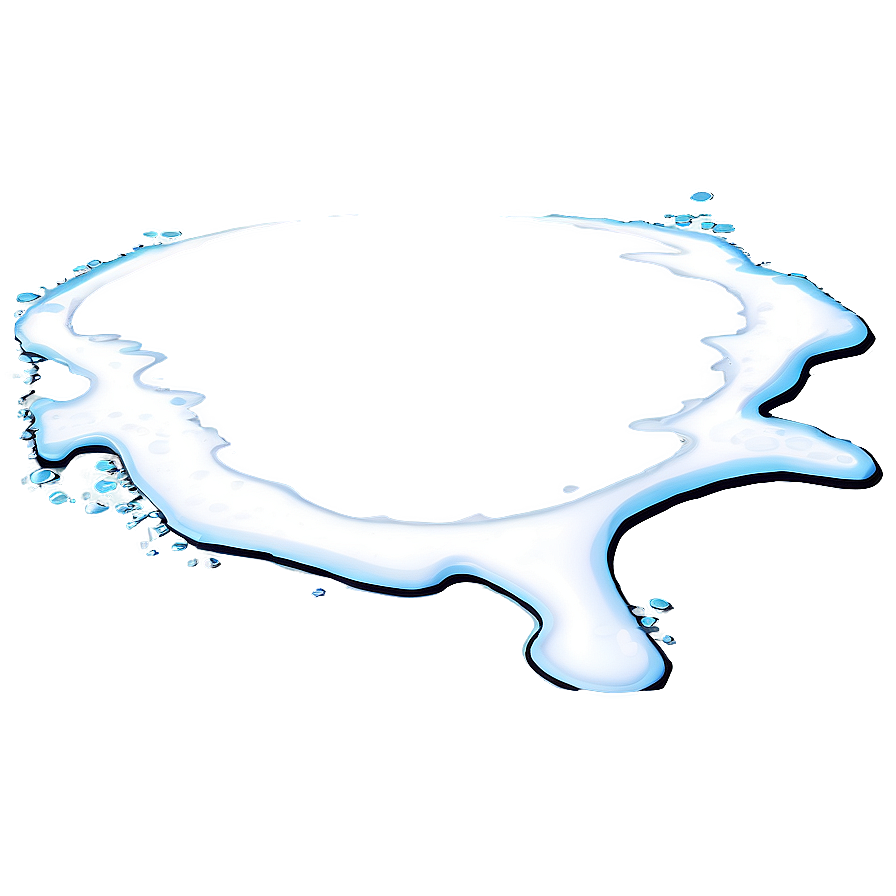 White Splash Outline Png 96 PNG