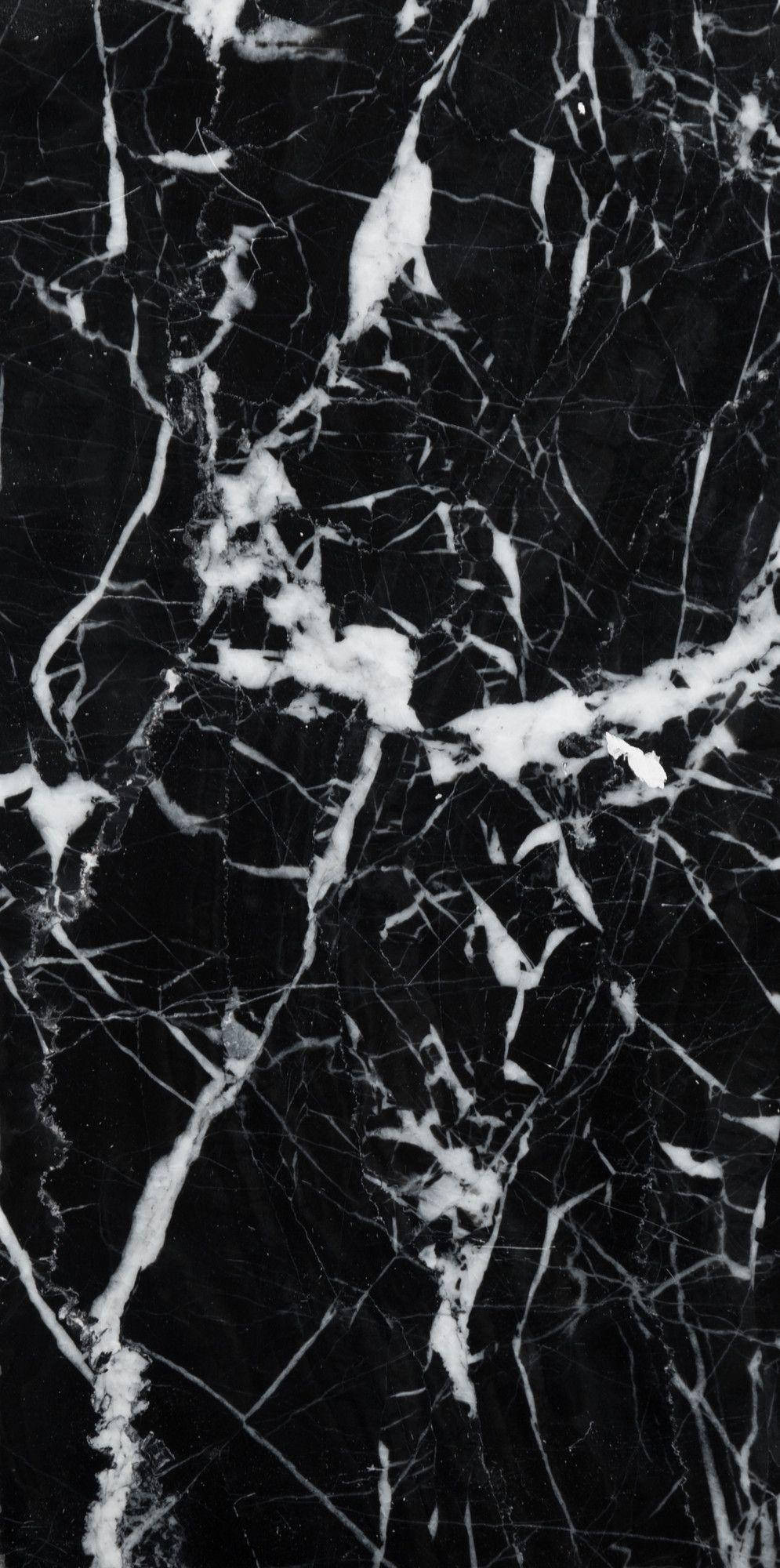 White Splatters On Black Marble Iphone Wallpaper