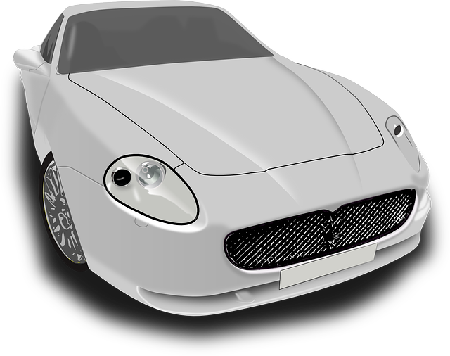 White Sports Car Front View PNG