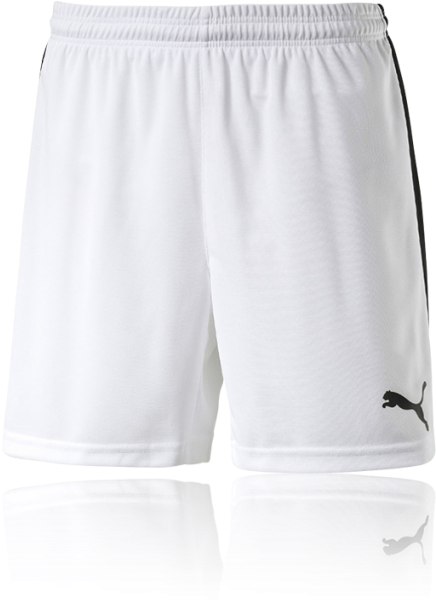 Download White Sports Shortswith Logo | Wallpapers.com