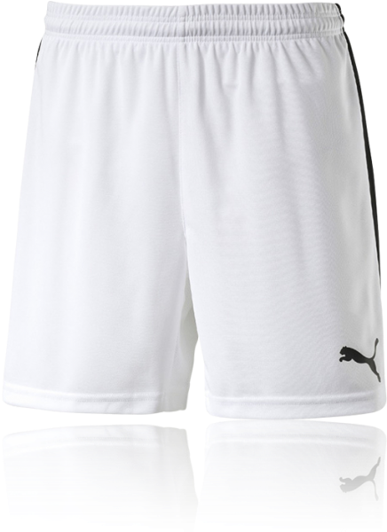 White Sports Shortswith Logo PNG