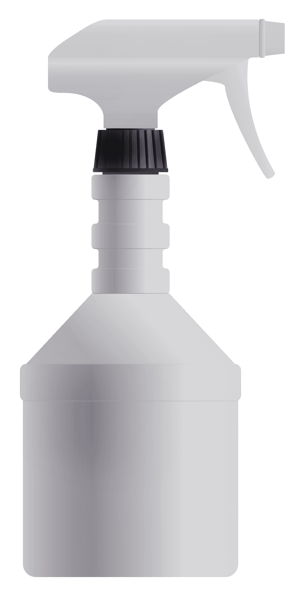 White Spray Bottle No Label PNG
