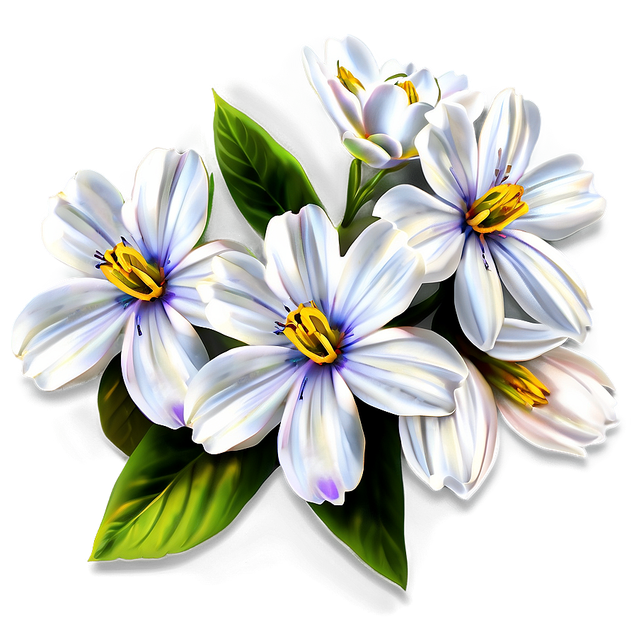 White Spring Flower Png 05242024 PNG