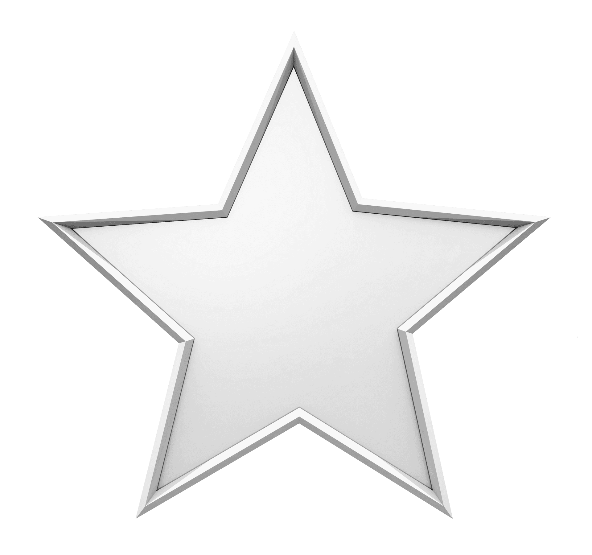 White Star Graphic Design PNG