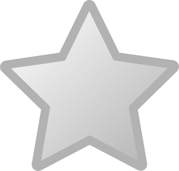 White Star Icon Graphic PNG