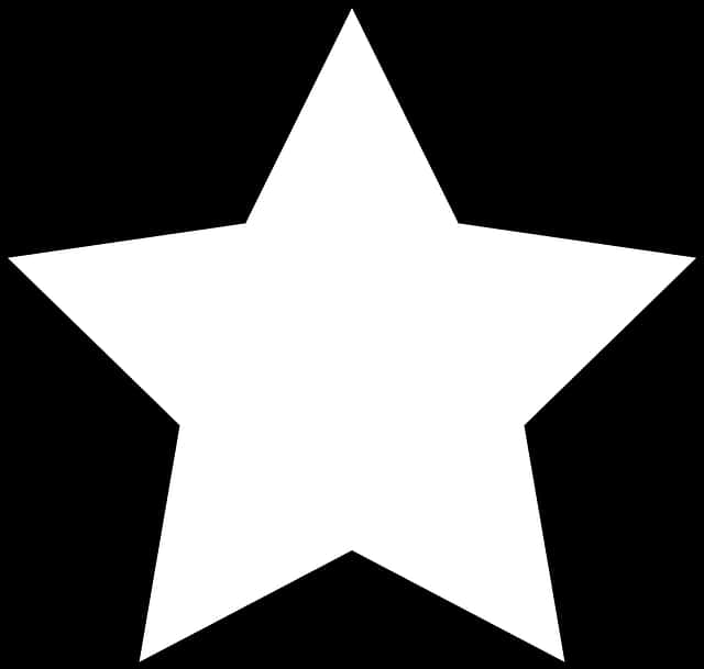 White Star Icon Graphic PNG