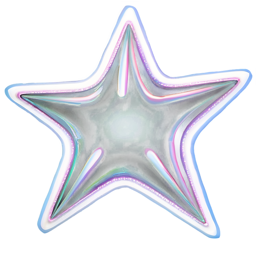 White Star With Rays Png Nmn PNG