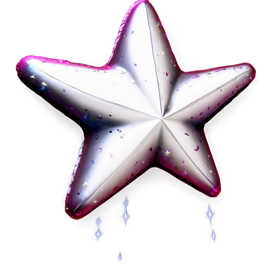White Star With Twinkle Png Twj PNG