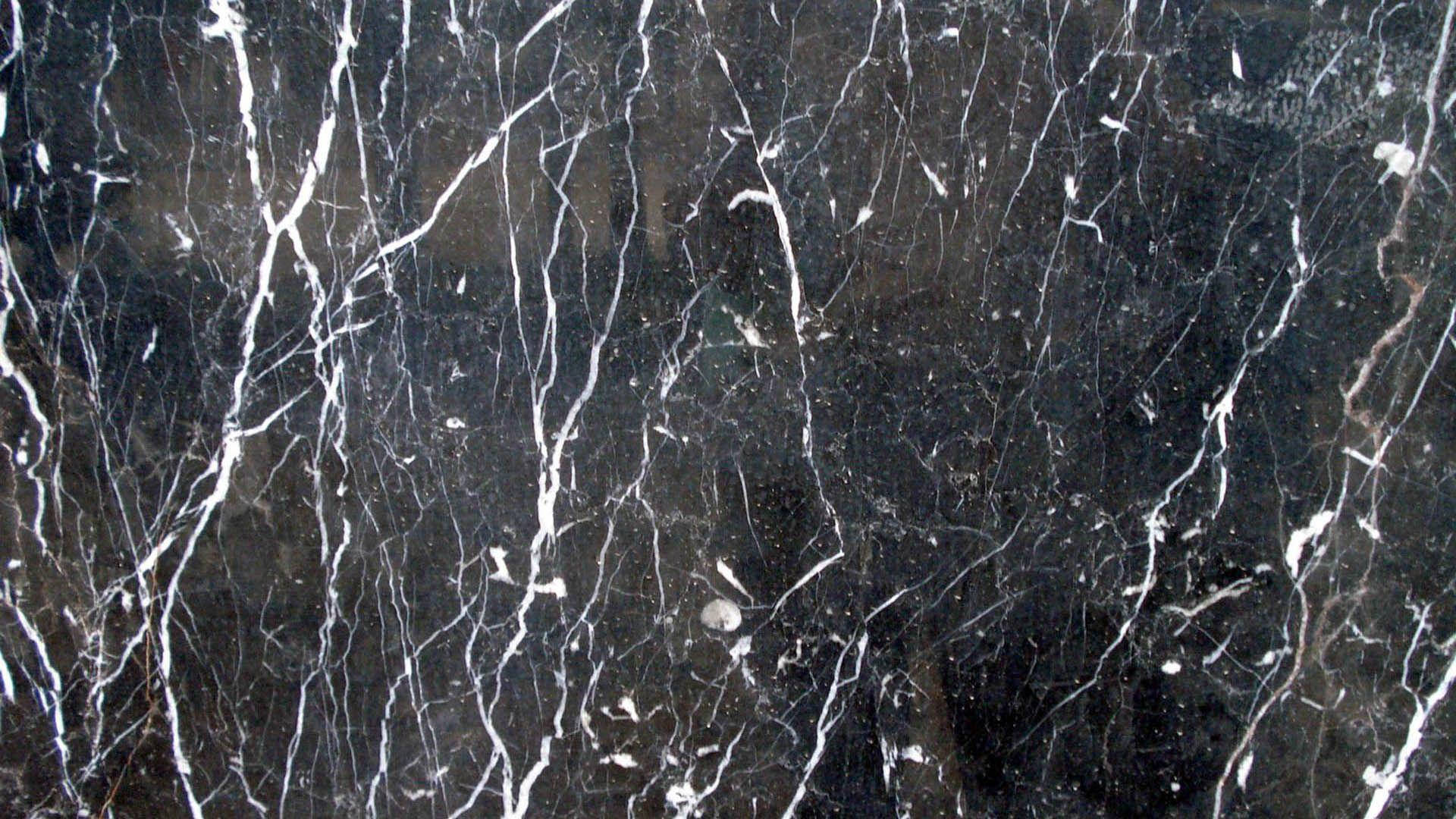 White Streaks On Black Marble Iphone Wallpaper