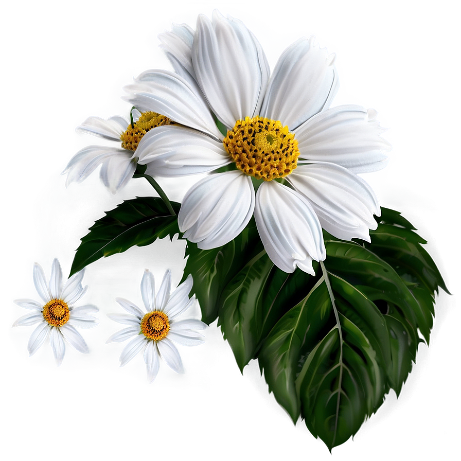 White Summer Flowers Png 31 PNG