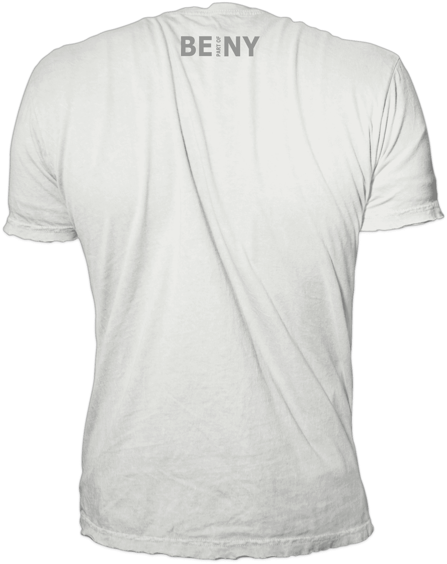 White T Shirt Back View PNG