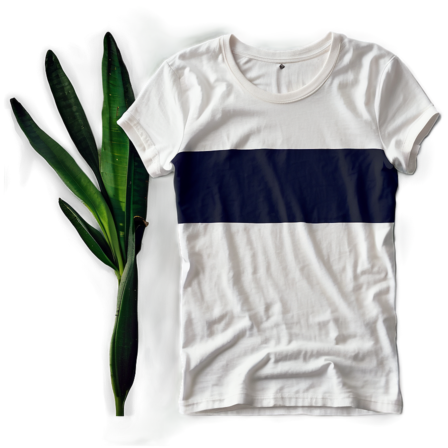 White T-shirt Flat Lay Mockup Png 06132024 PNG