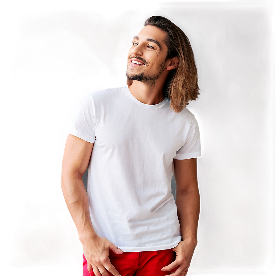 White T Shirt Mockup A PNG