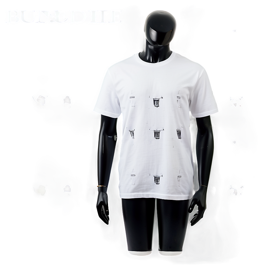 White T-shirt Mockup Bundle Png Ups PNG