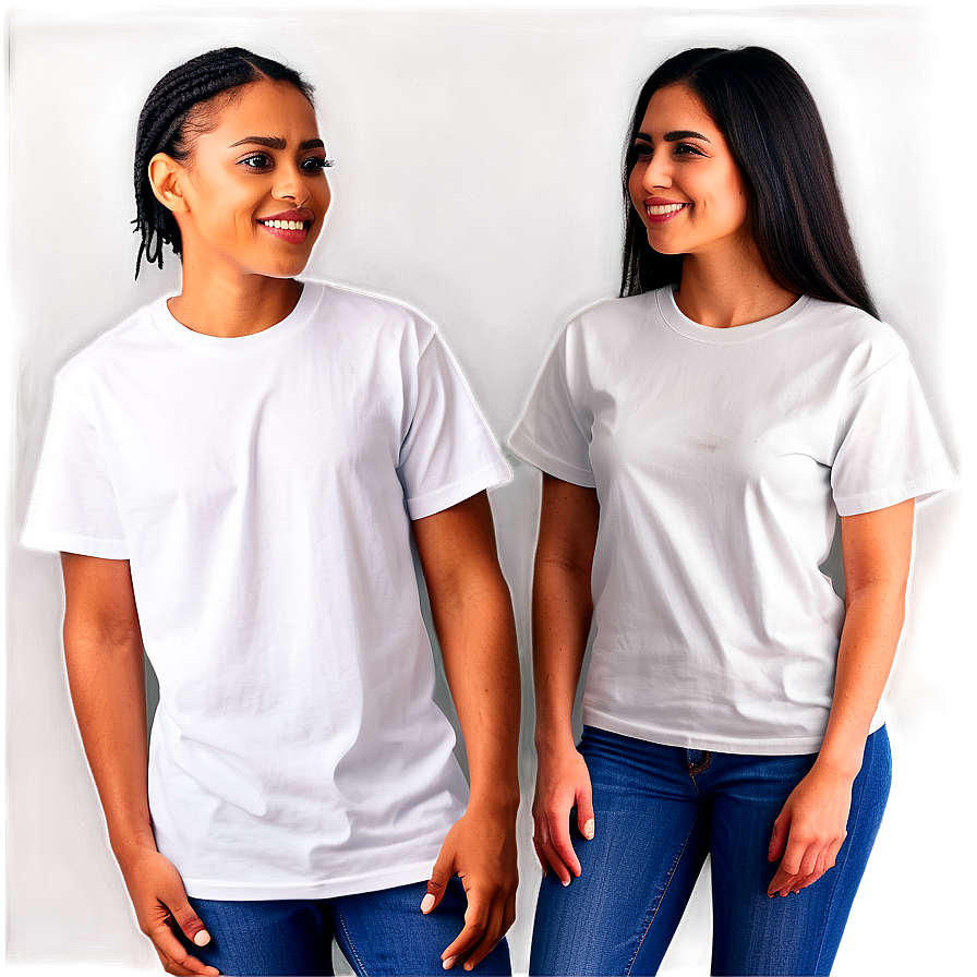 White T-shirt Mockup For Apparel Design Png Aif84 PNG