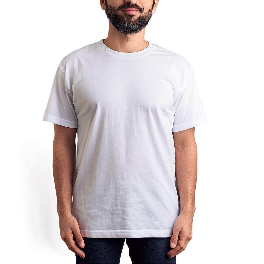 White T-shirt Mockup For Designers Png Vil PNG