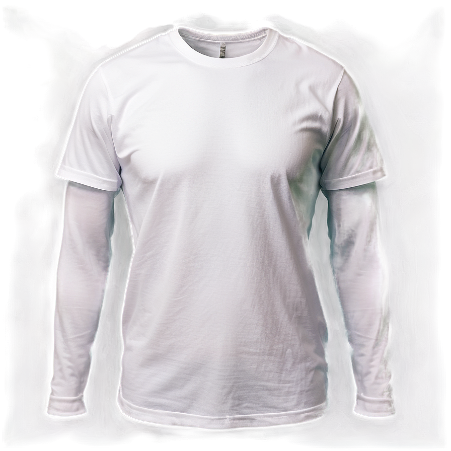 White T-shirt Mockup For E-commerce Png 06132024 PNG