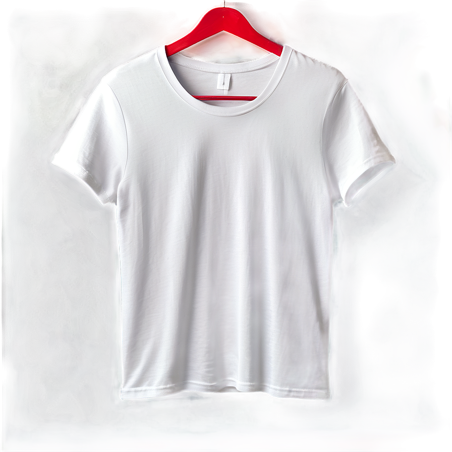 White T-shirt Mockup For Projects Png 06132024 PNG