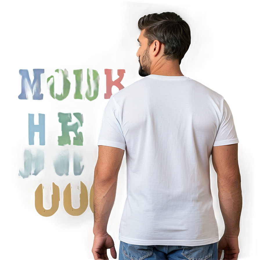 White T-shirt Mockup No Model Png 33 PNG