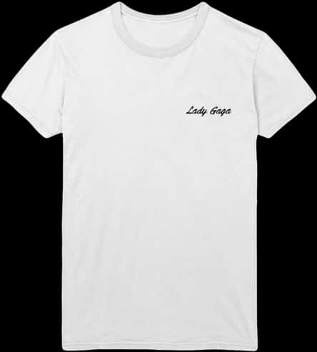 White T Shirtwith Text PNG