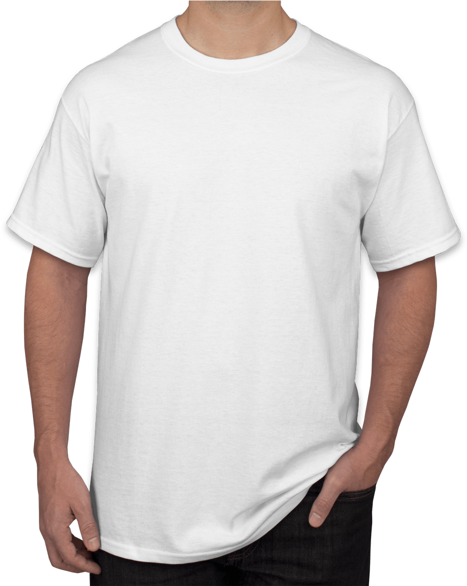 White T Shirtwith World Map Design PNG