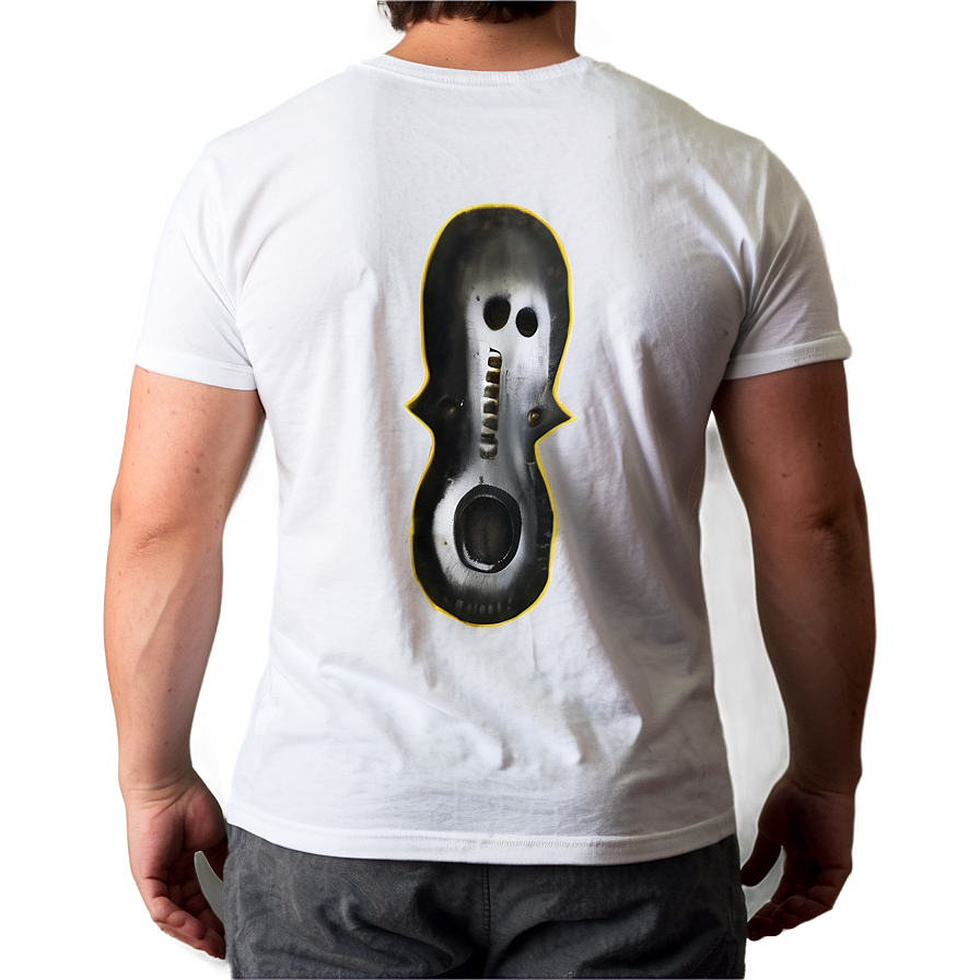White Tee Back View Png Owj PNG