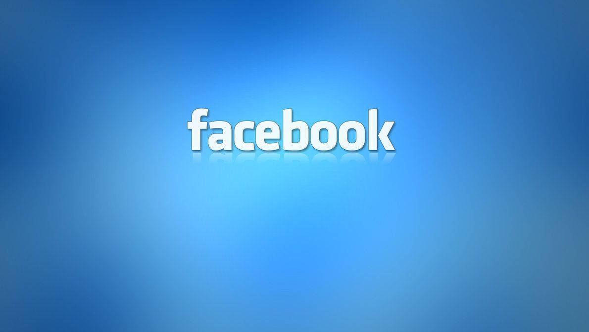 White Text Glowing Facebook Wallpaper