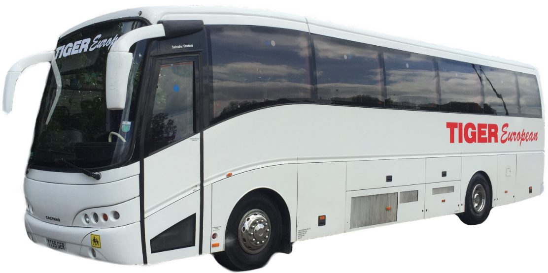 White Tiger European Tour Bus PNG