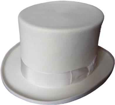 White Top Hat Isolated PNG