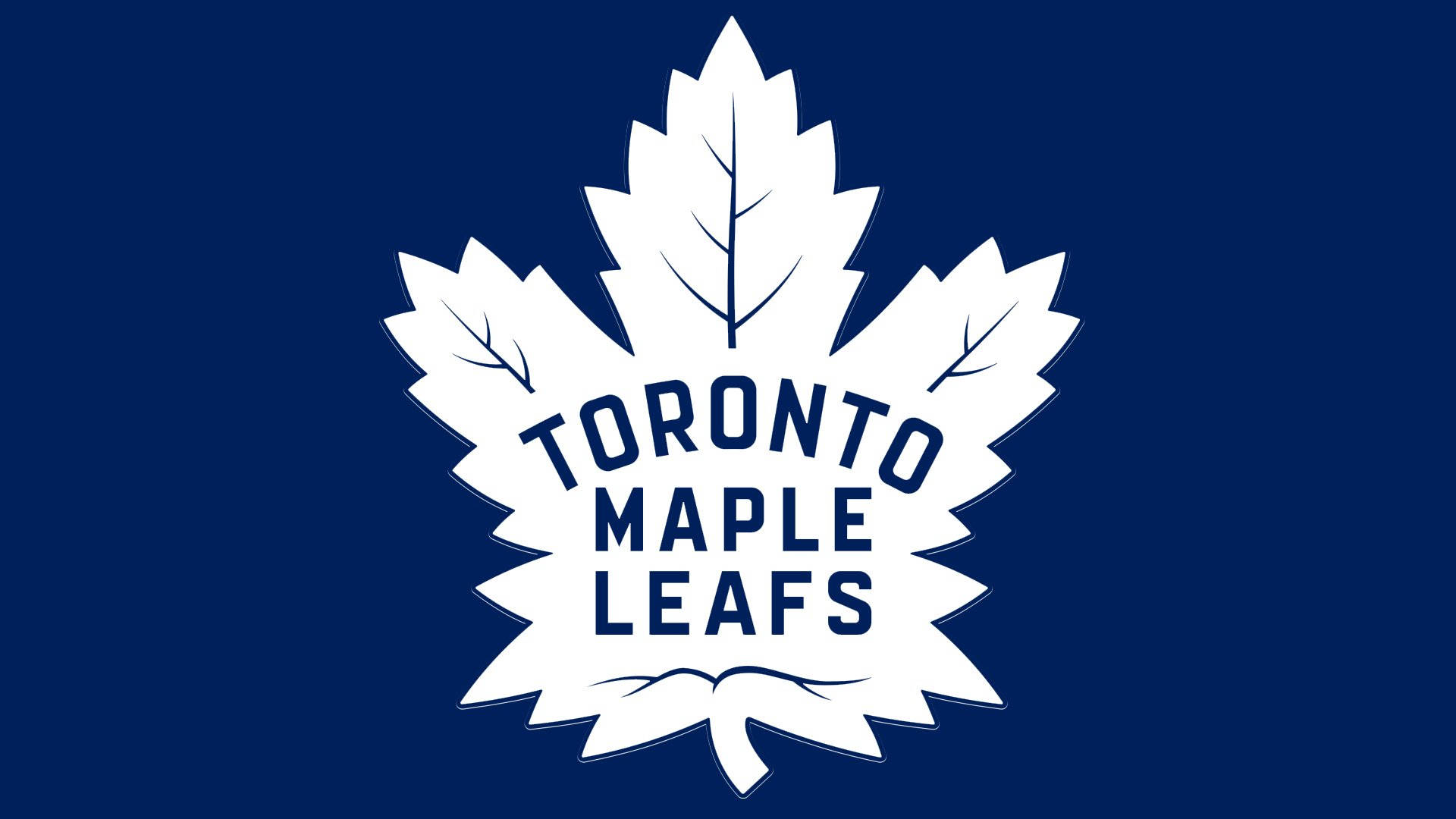 White Toronto Maple Leafs Logo Wallpaper