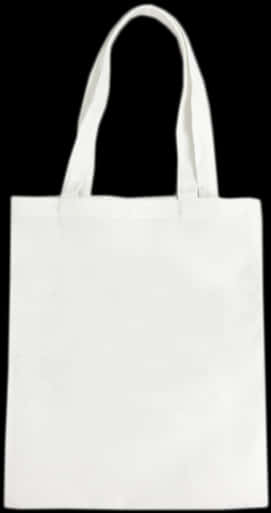 White Tote Bag Isolated PNG