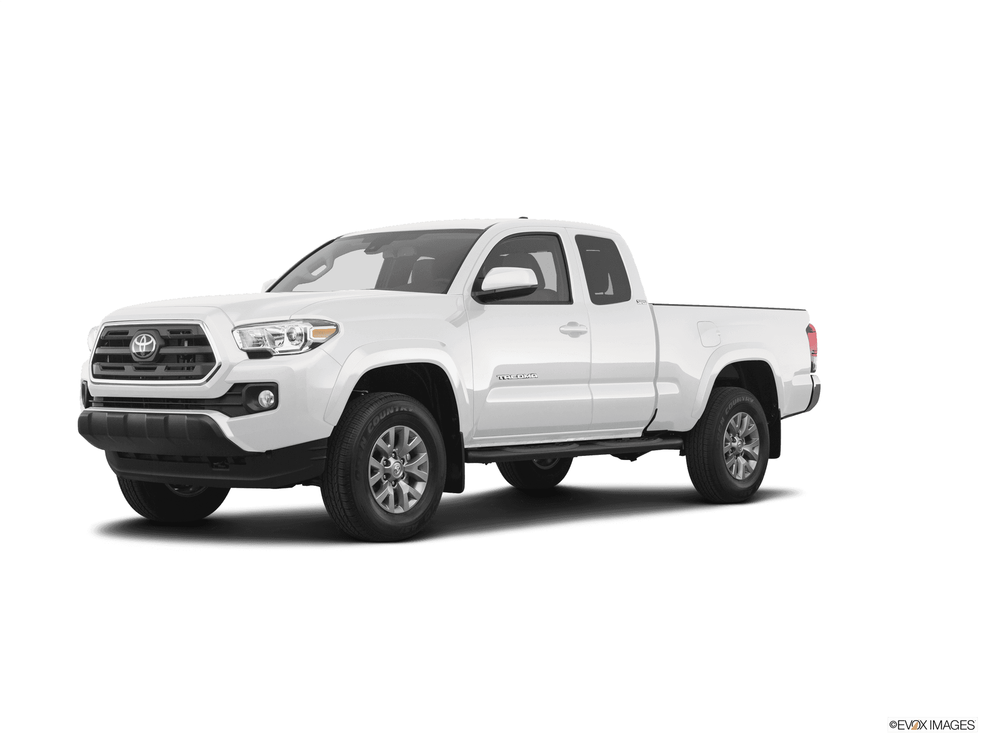 White Toyota Tacoma Pickup Truck PNG