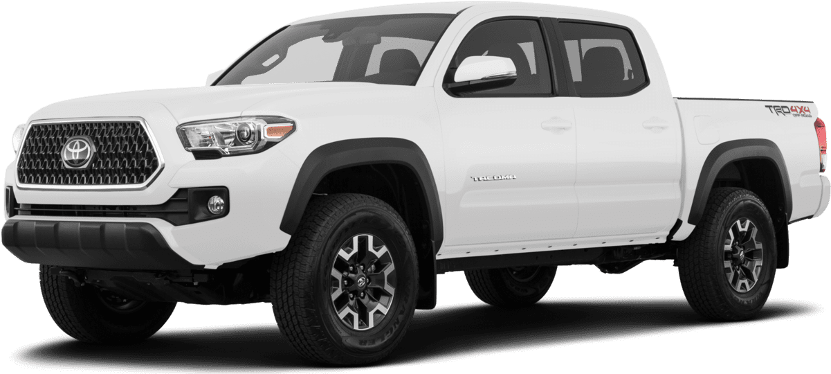 White Toyota Tacoma T R D Off Road Pickup PNG