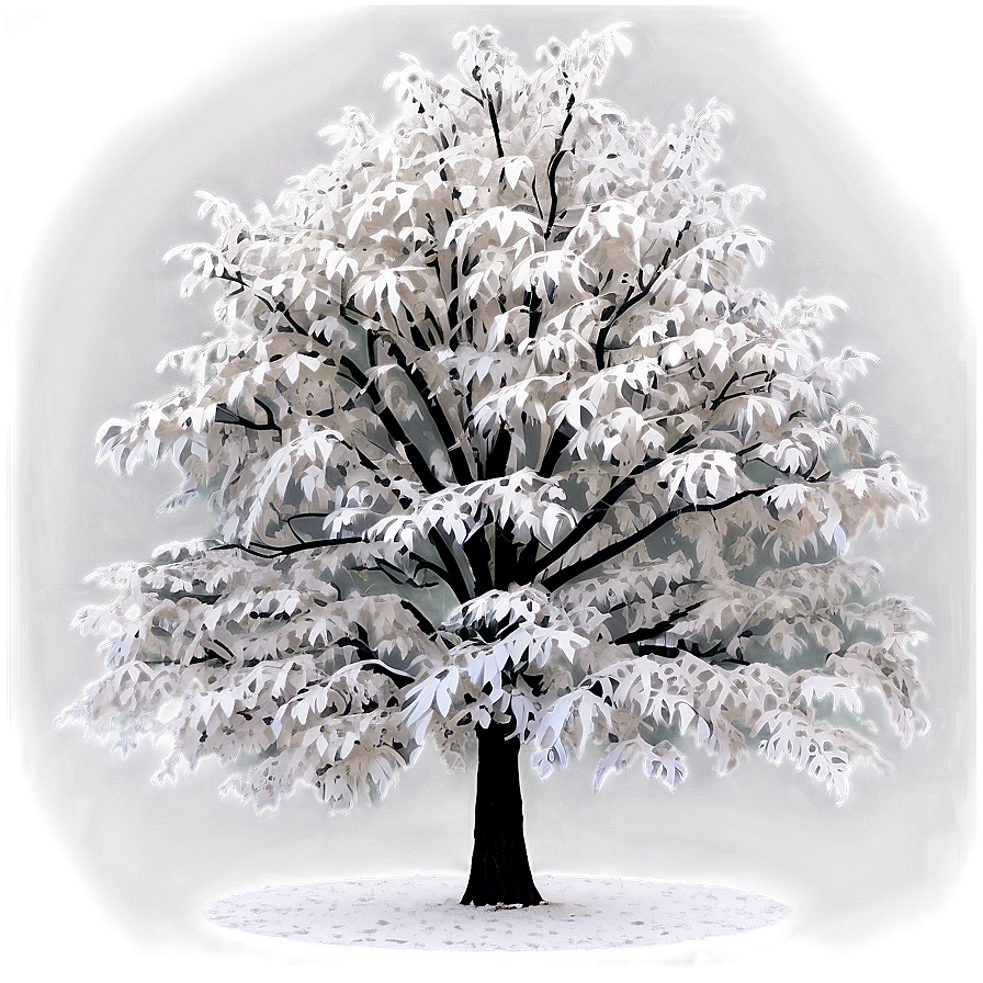 White Tree In Urban Setting Png 06252024 PNG
