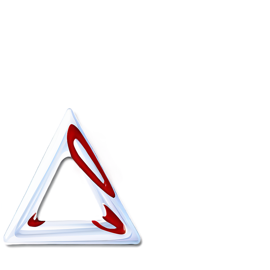 White Triangle Element For Creatives Png 06122024 PNG