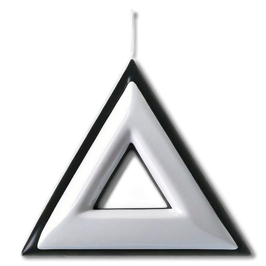 White Triangle For Branding Png Guj PNG