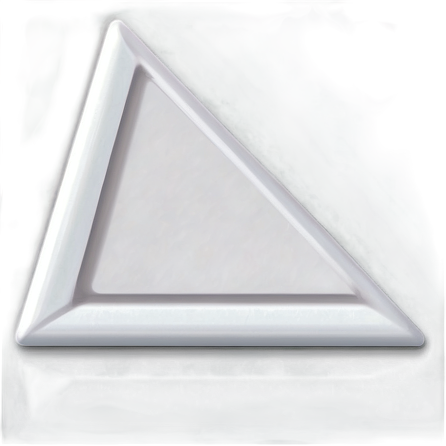 White Triangle For Graphic Design Png 06122024 PNG