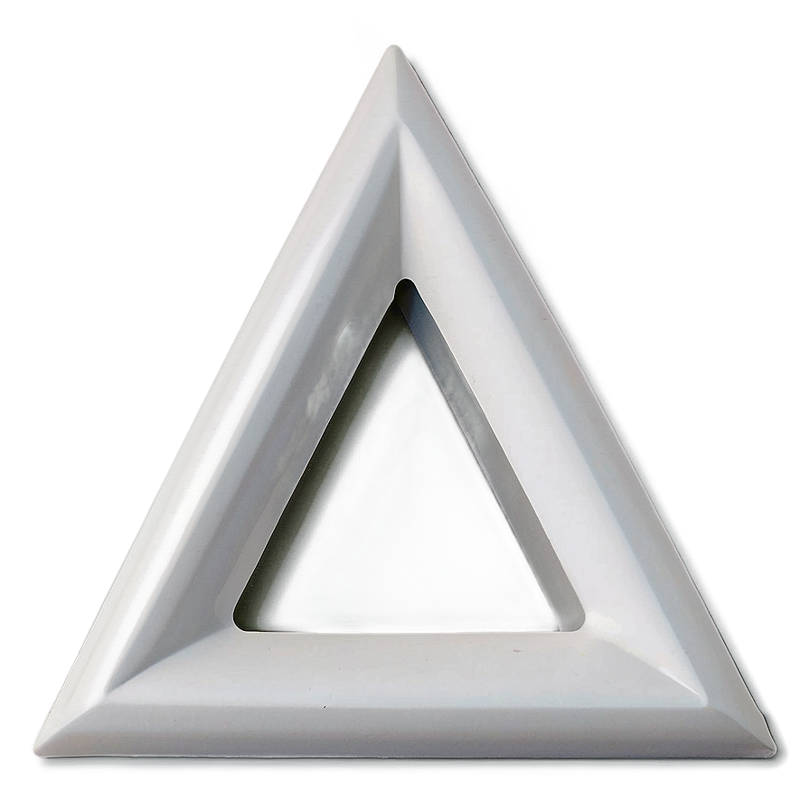 White Triangle For Icons Png 06122024 PNG