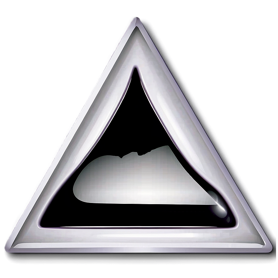 White Triangle Symbol Png Ahj PNG