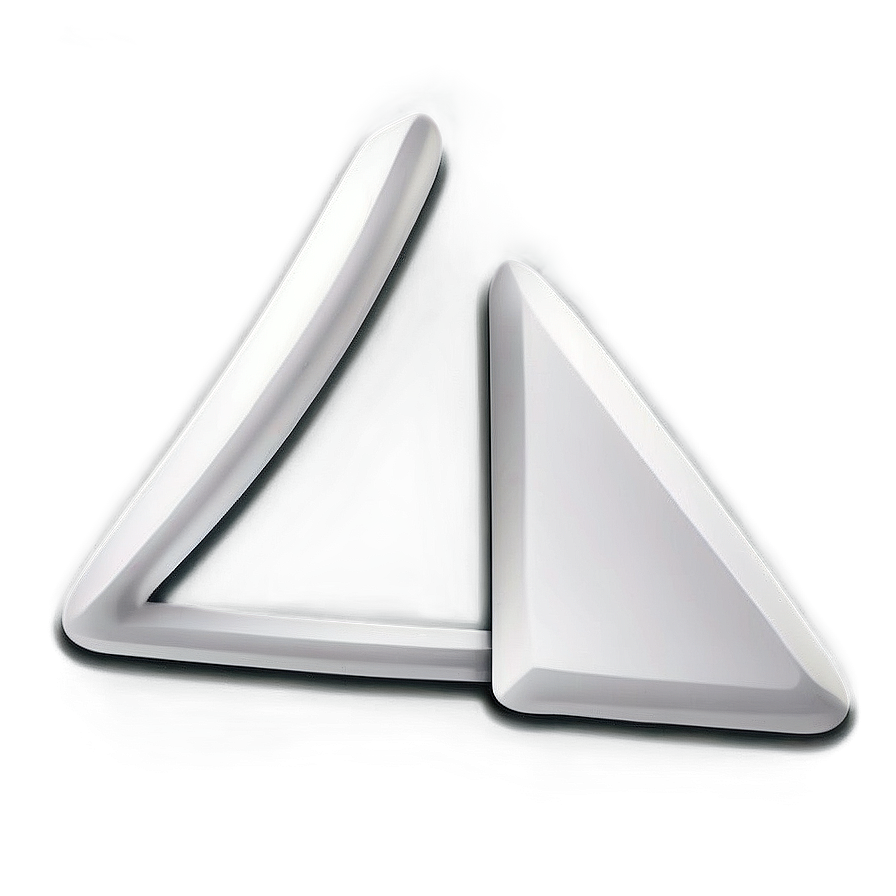 White Triangle Theme Png 06122024 PNG