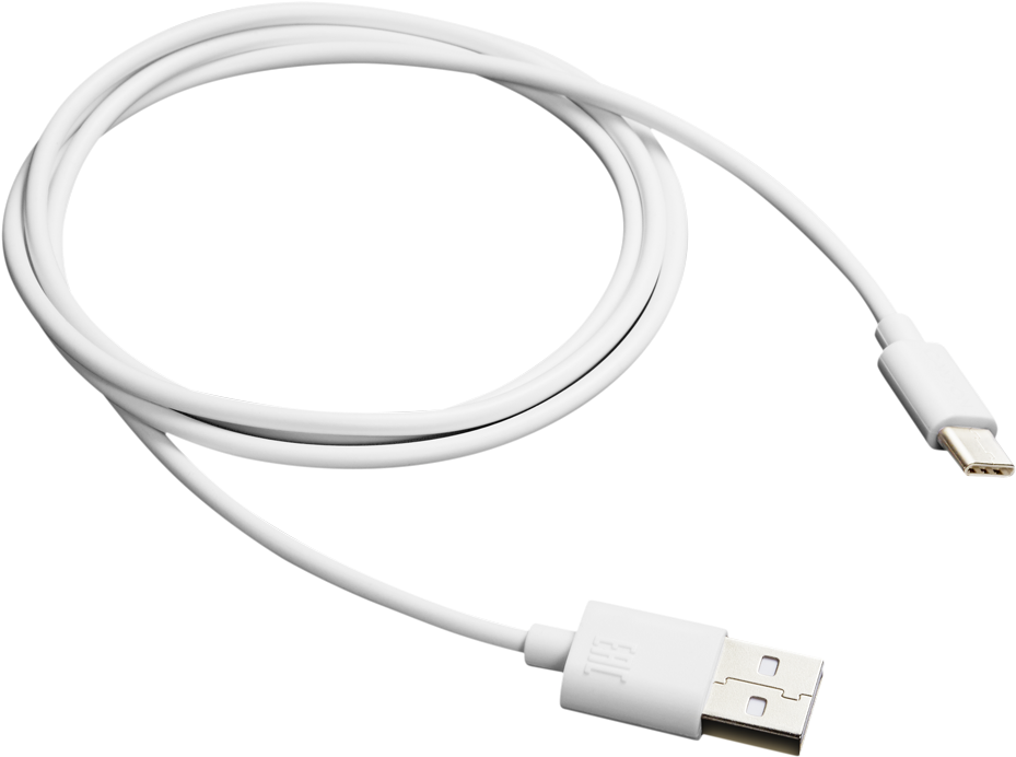 White U S B C Cable PNG